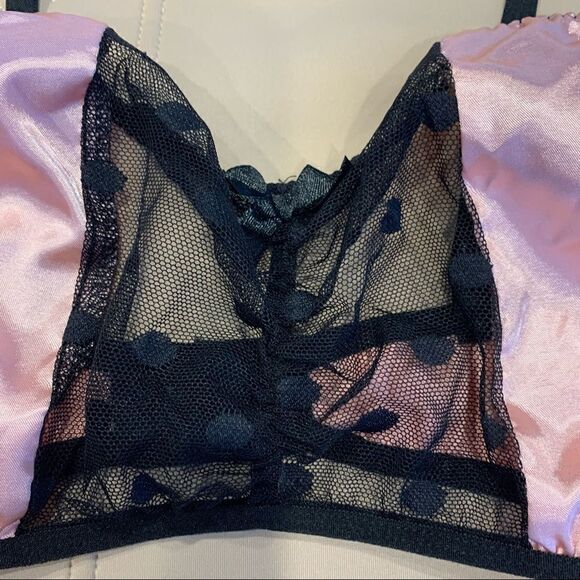 Shein Pink and Black Bra Size Large No padding - Picture 2 of 6